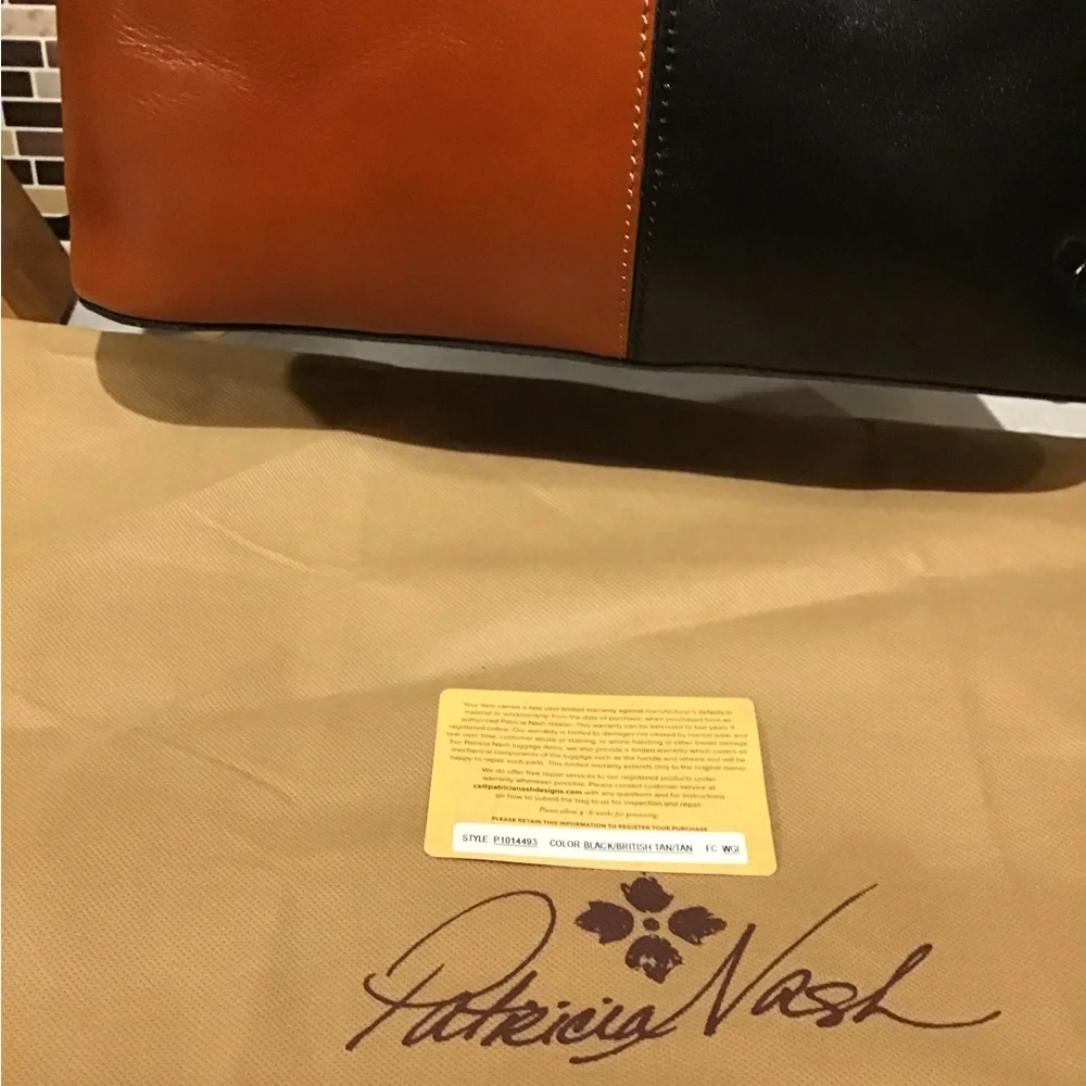 Patricia Nash Tote Bag Colorblock Danville Handbag black / brown